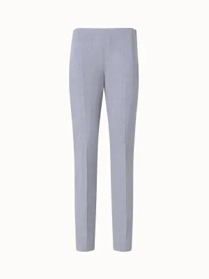 Slim Wool Double-Face Pants