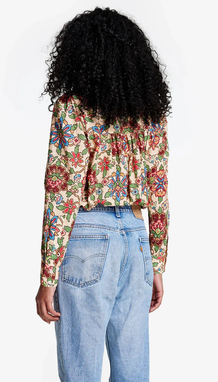 SMYTHE CLASSIC SHIRRED BLOUSE
