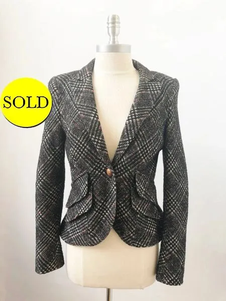SMYTHE Tweed Blazer Size 8