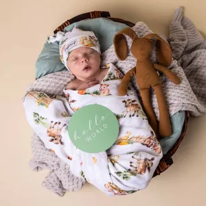 Snuggle Hunny Organic Cotton Muslin Wrap - Farm