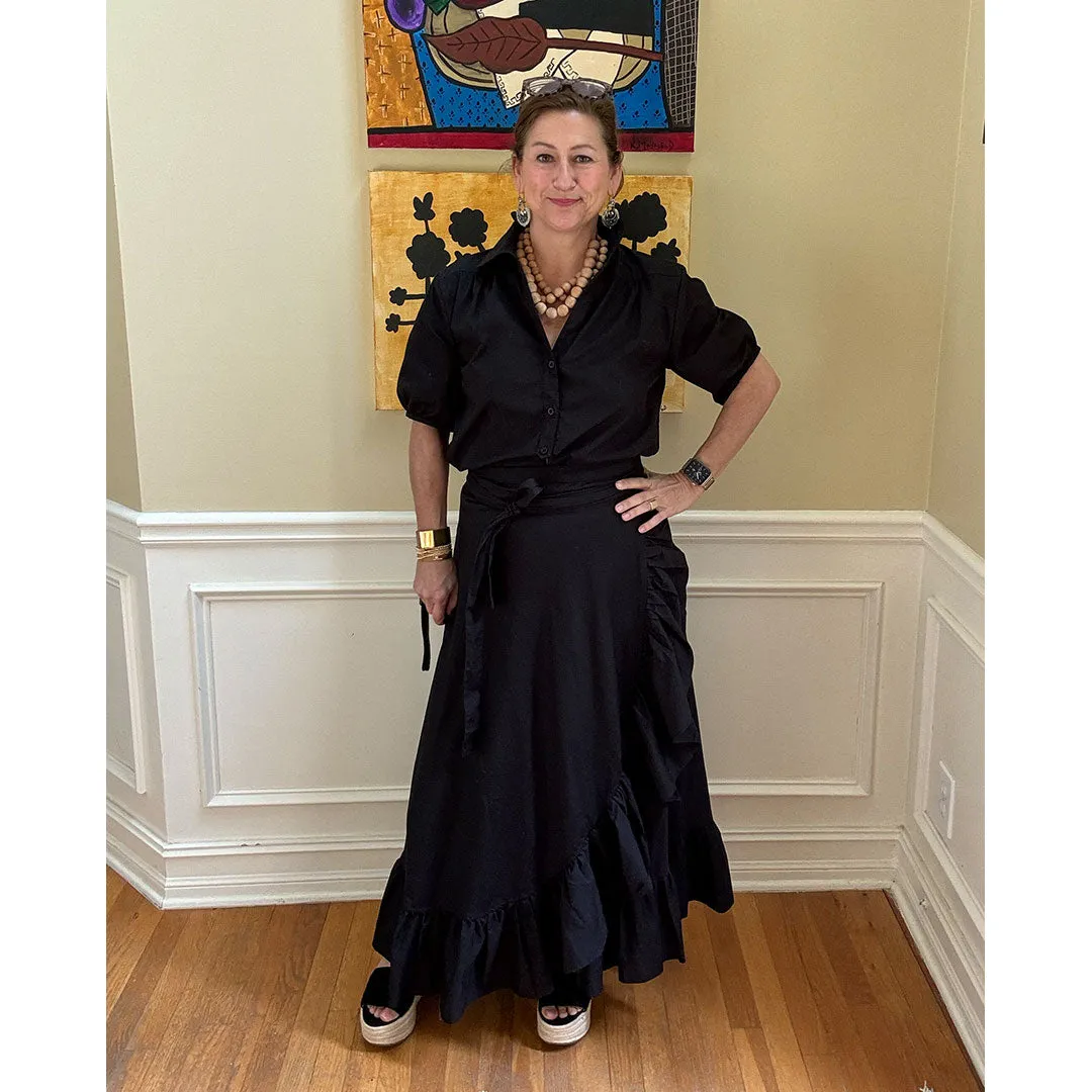 Sofia Wrap Skirt - Black