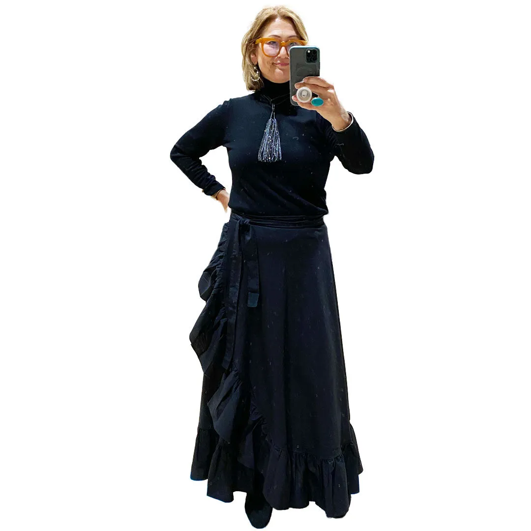 Sofia Wrap Skirt - Black