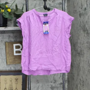 Splendid Women's Linen Blend Tunic Top 177097 Purple L