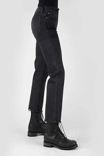 Stetson Hi Rise Blk Strt Jean