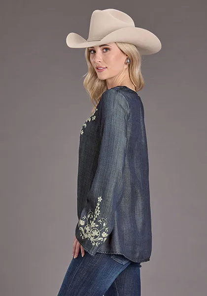 Stetson Ladies LS Peasant Blouse  1105005652042BU