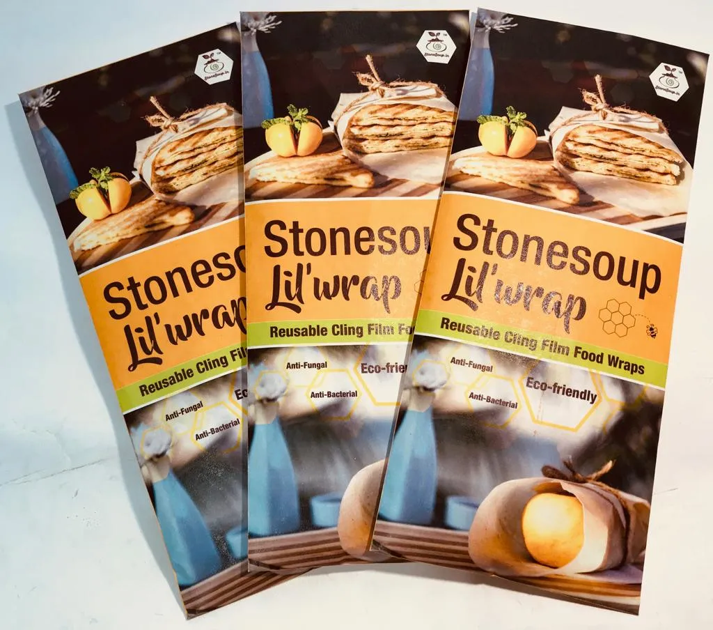 STONESOUP LIL'WRAP-REUSABLE CLING FILM FOOD WRAPS