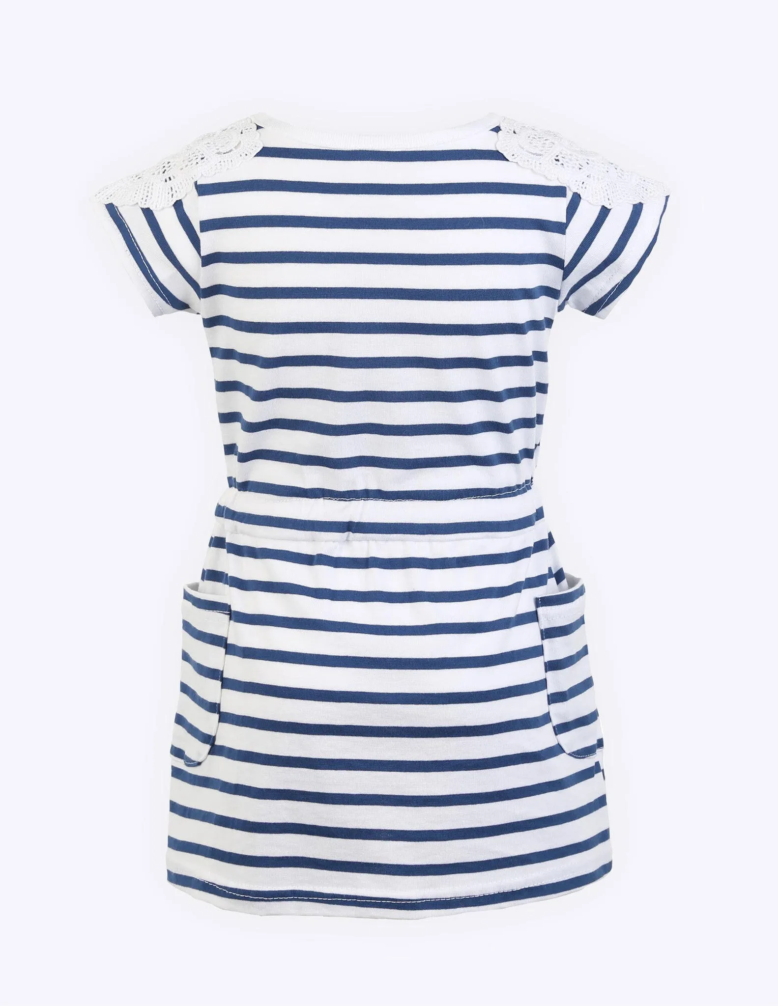 Striped Lace Tunic Dress