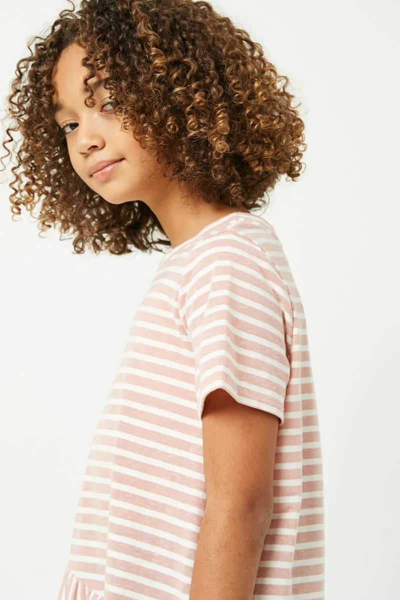 Striped Ruffle Tunic