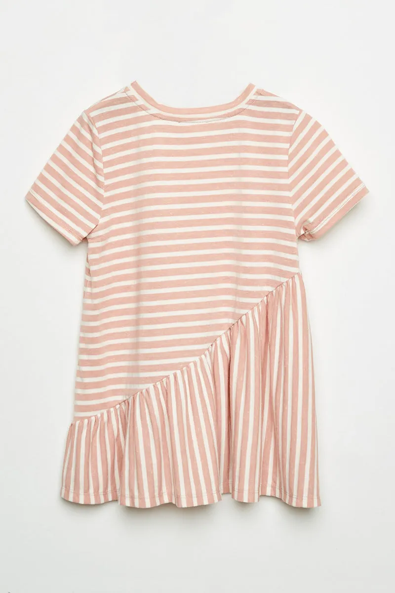 Striped Ruffle Tunic