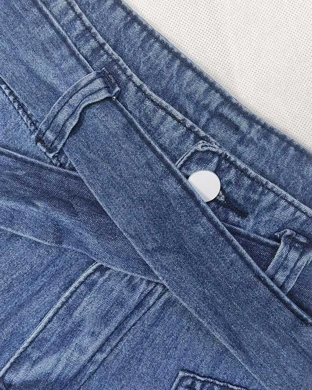 Stunncal Lace Up Flare Jeans