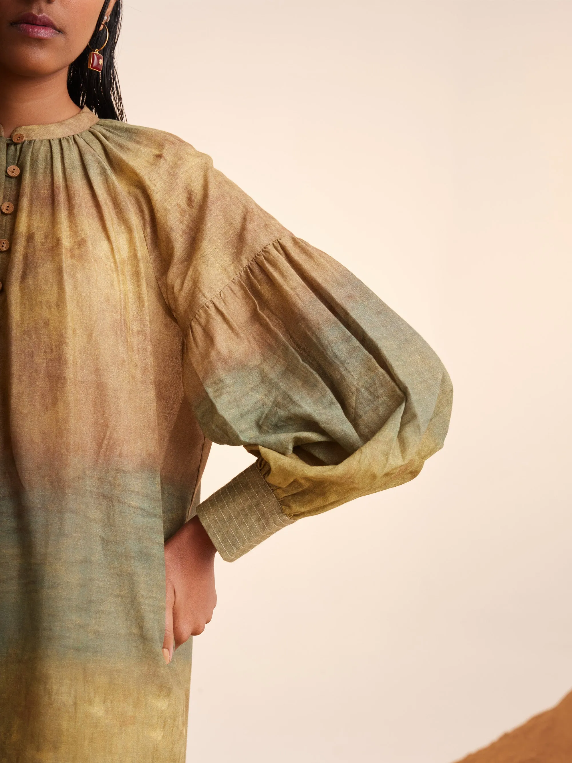 Summer Tunic Top Long Essential-Impression-Cotton Voile Ss25-Elt-Imp-Cord