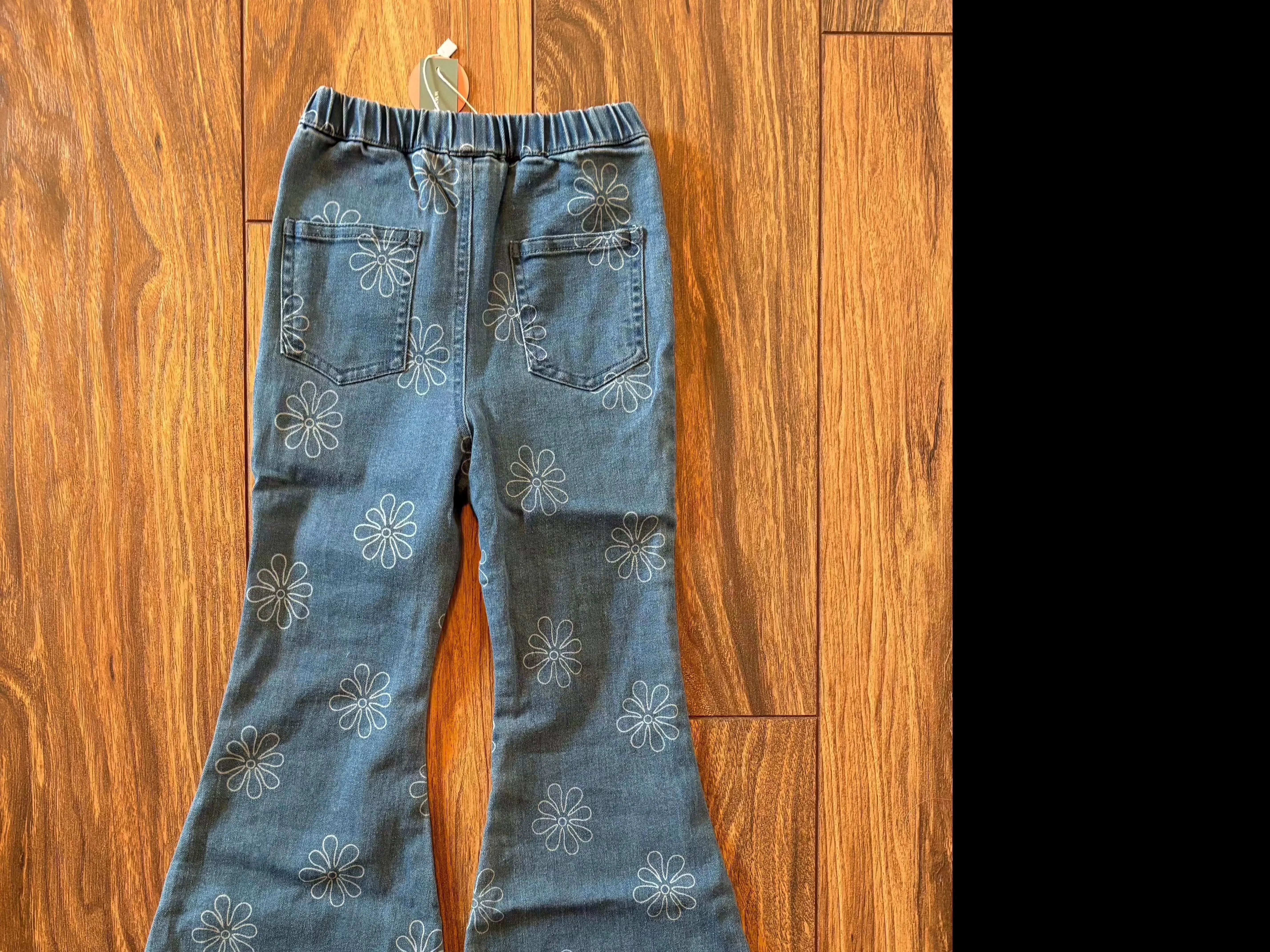 Sutton Bell Bottoms Floral Jeans