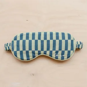 TBCo Green Checkerboard Cotton Eye Mask