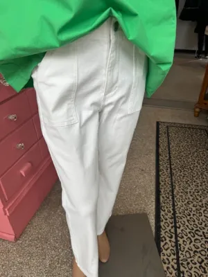 The Candi White Denim Pants