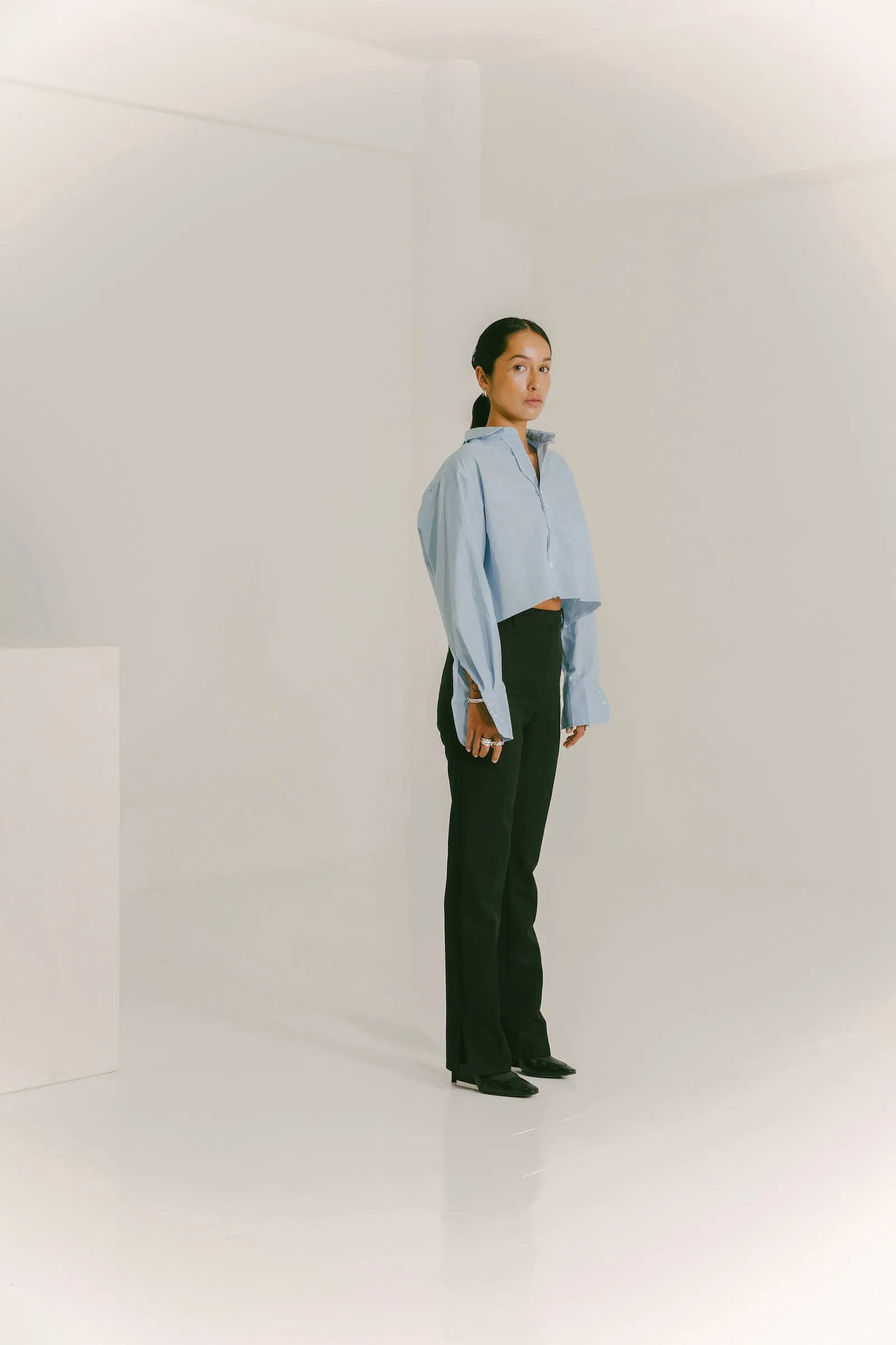 The Cropped Boyfriend Shirt