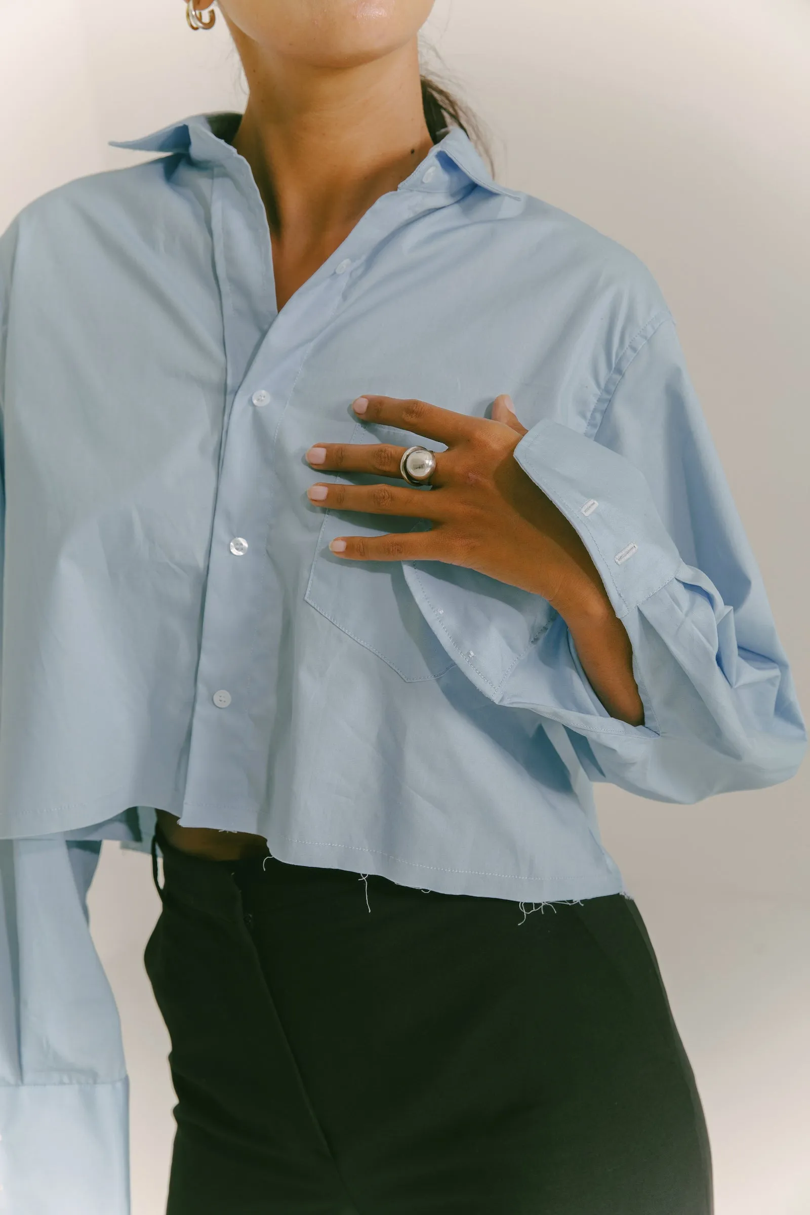 The Cropped Boyfriend Shirt