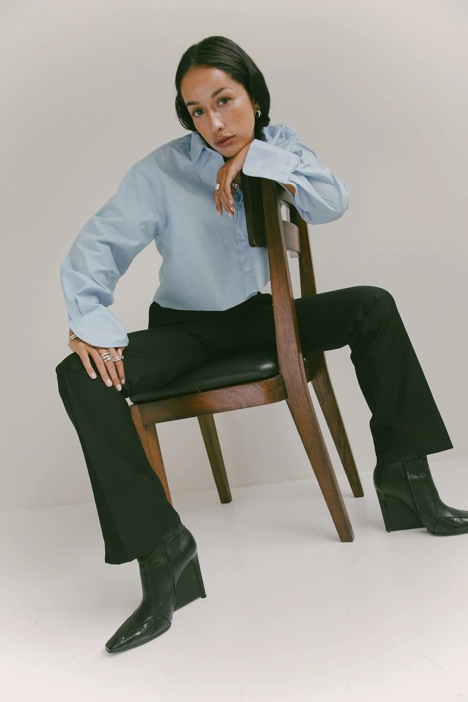 The Cropped Boyfriend Shirt