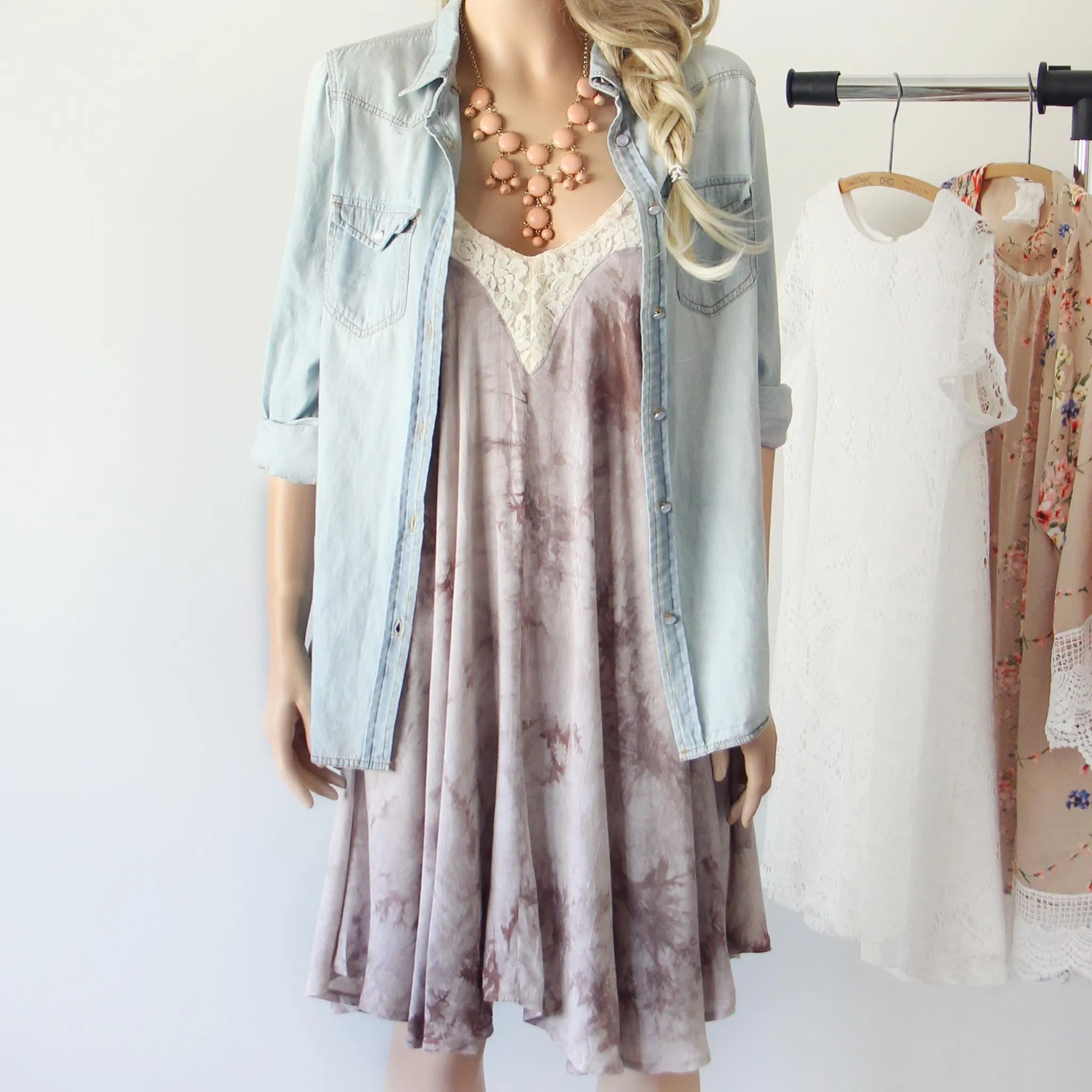 The Linden Layering Tunic in Tie Dye
