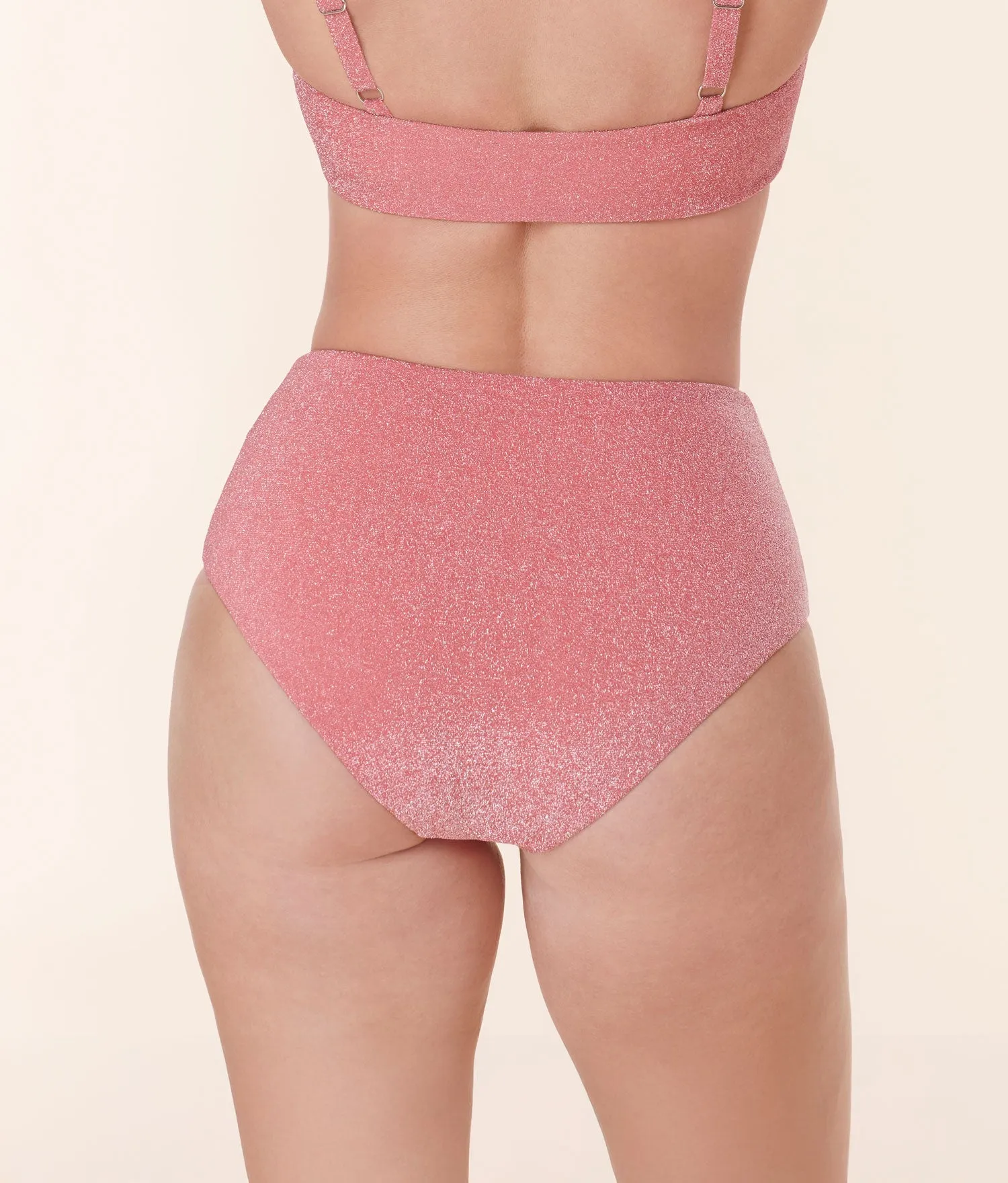The Lipari Bikini Bottom - Glitter - Shell