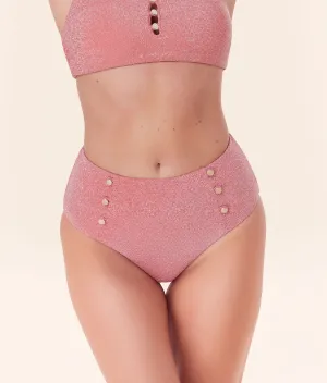 The Lipari Bikini Bottom - Glitter - Shell