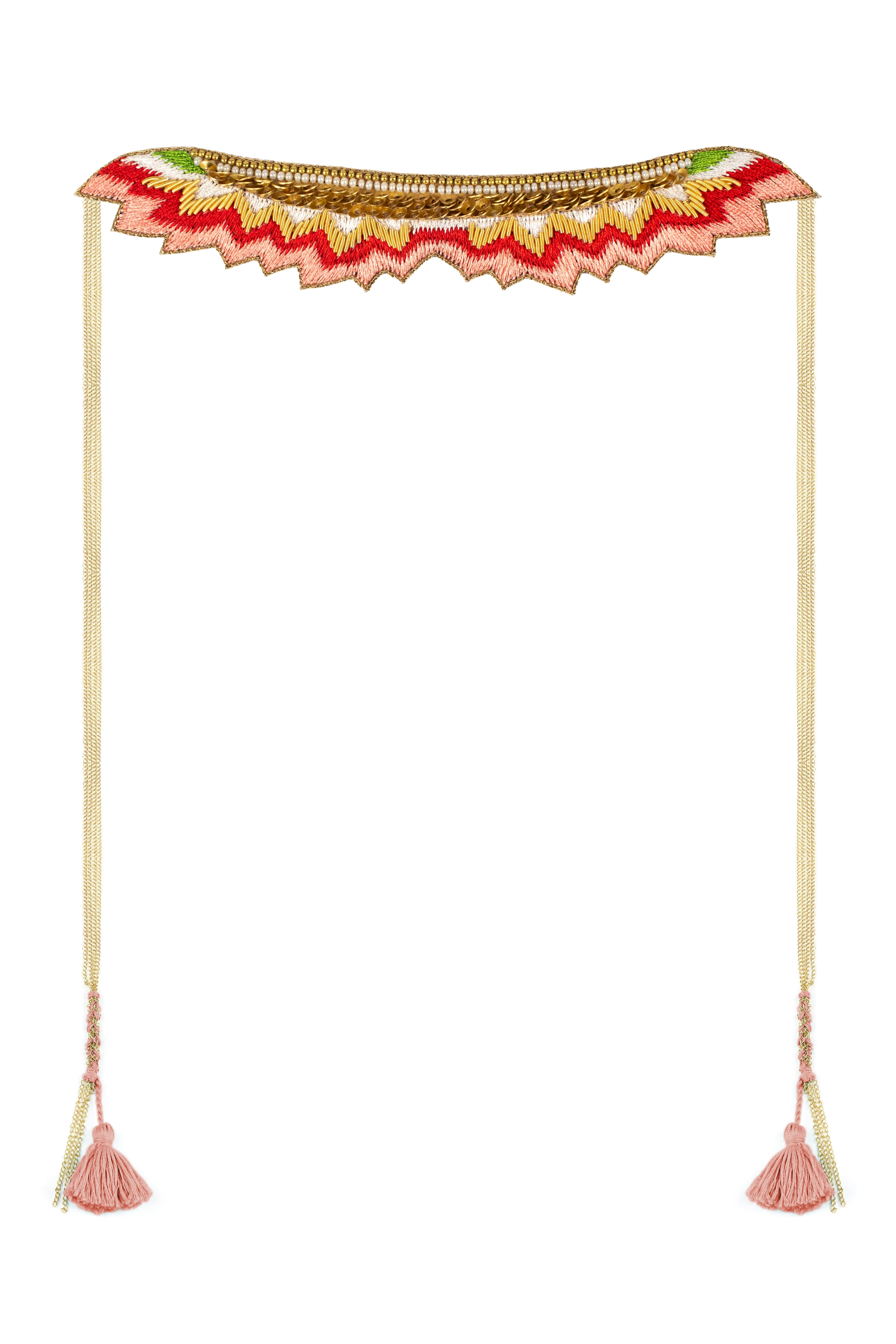 The Mahi Necklace ↠ Peach Green