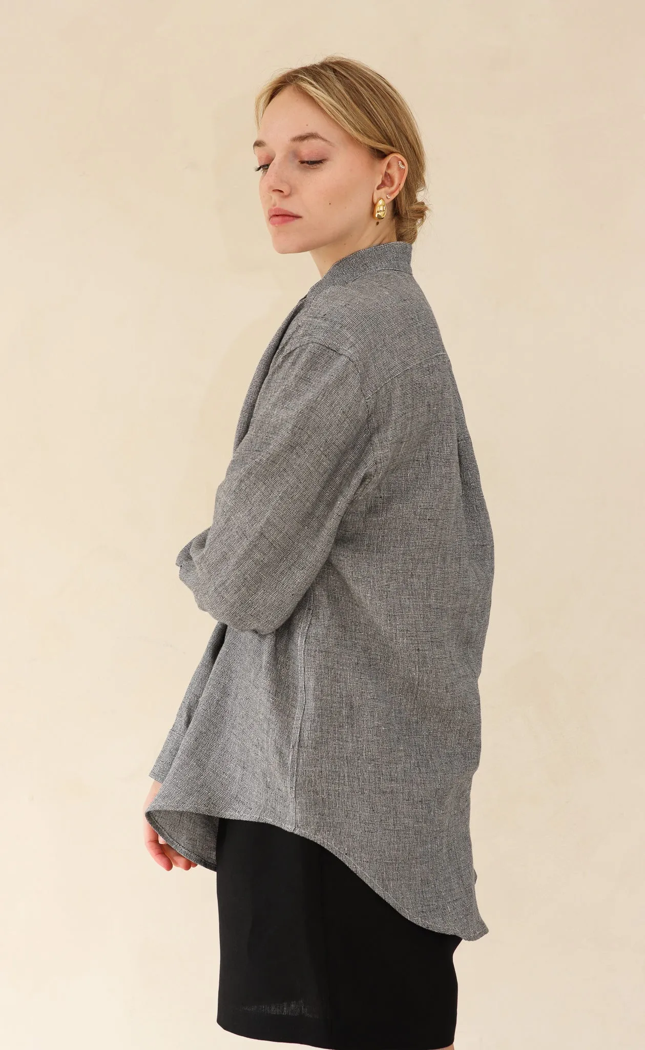 The Painter - Wayward Fit Tunic - Melange Linen