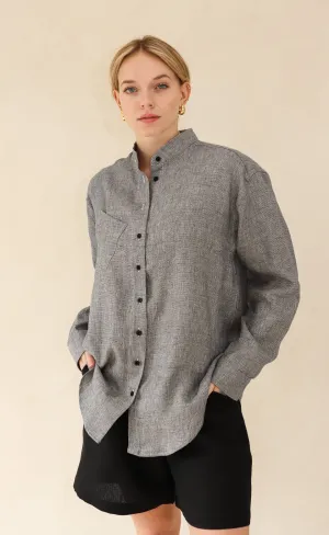 The Painter - Wayward Fit Tunic - Melange Linen