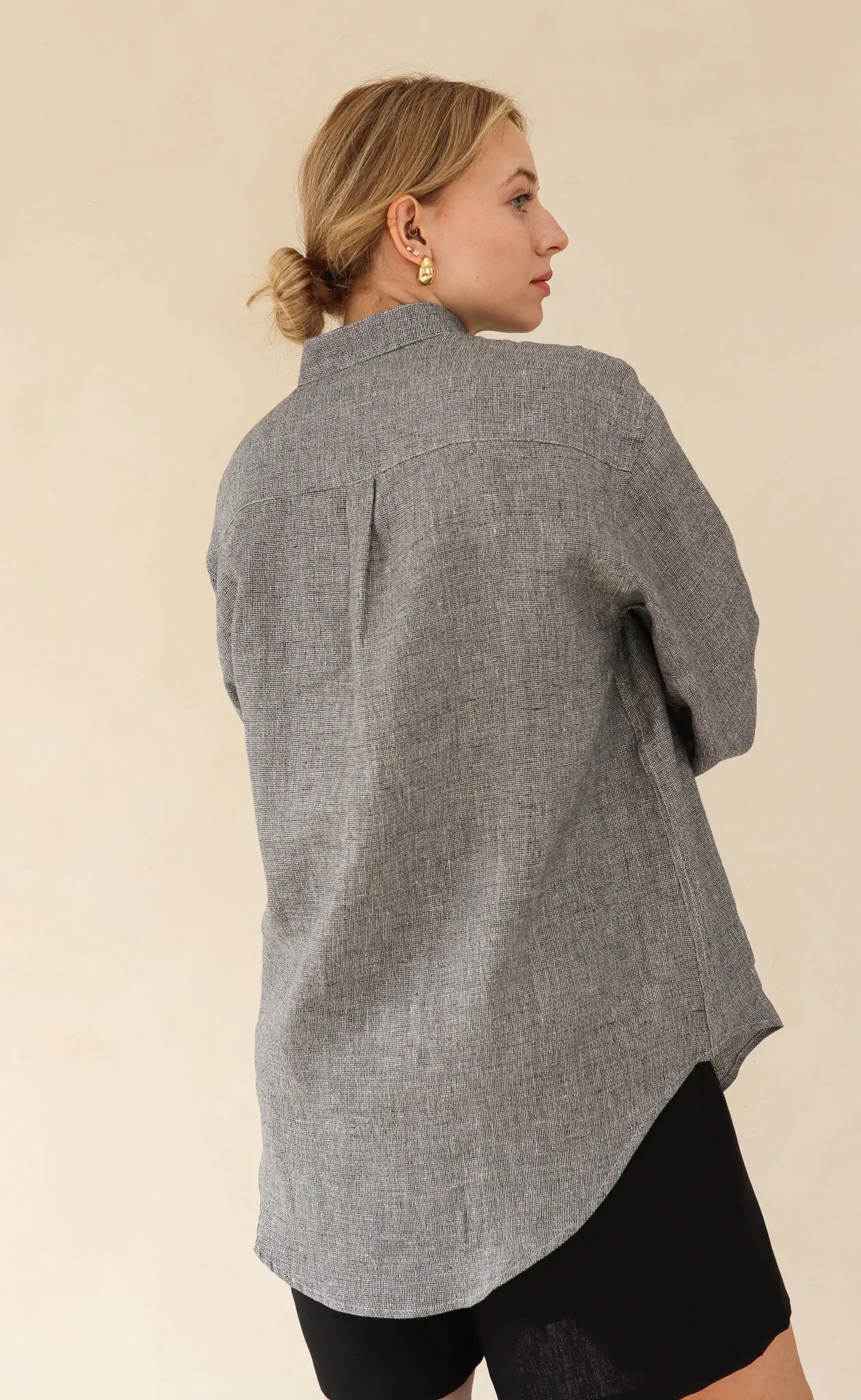 The Painter - Wayward Fit Tunic - Melange Linen