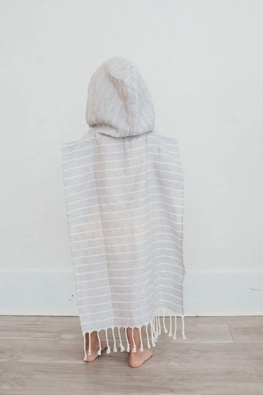 The Palmer Natural Hooded Poncho
