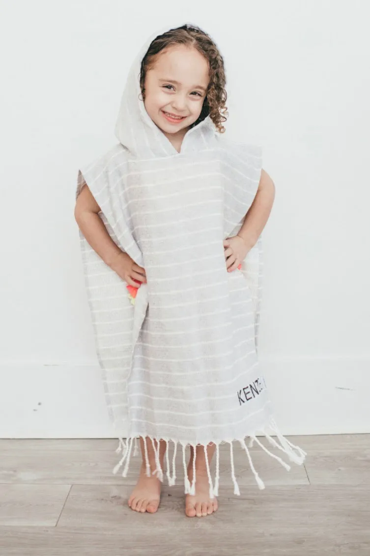 The Palmer Natural Hooded Poncho