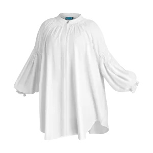 THE STROMBUS BANDED TUNIC-WHITE