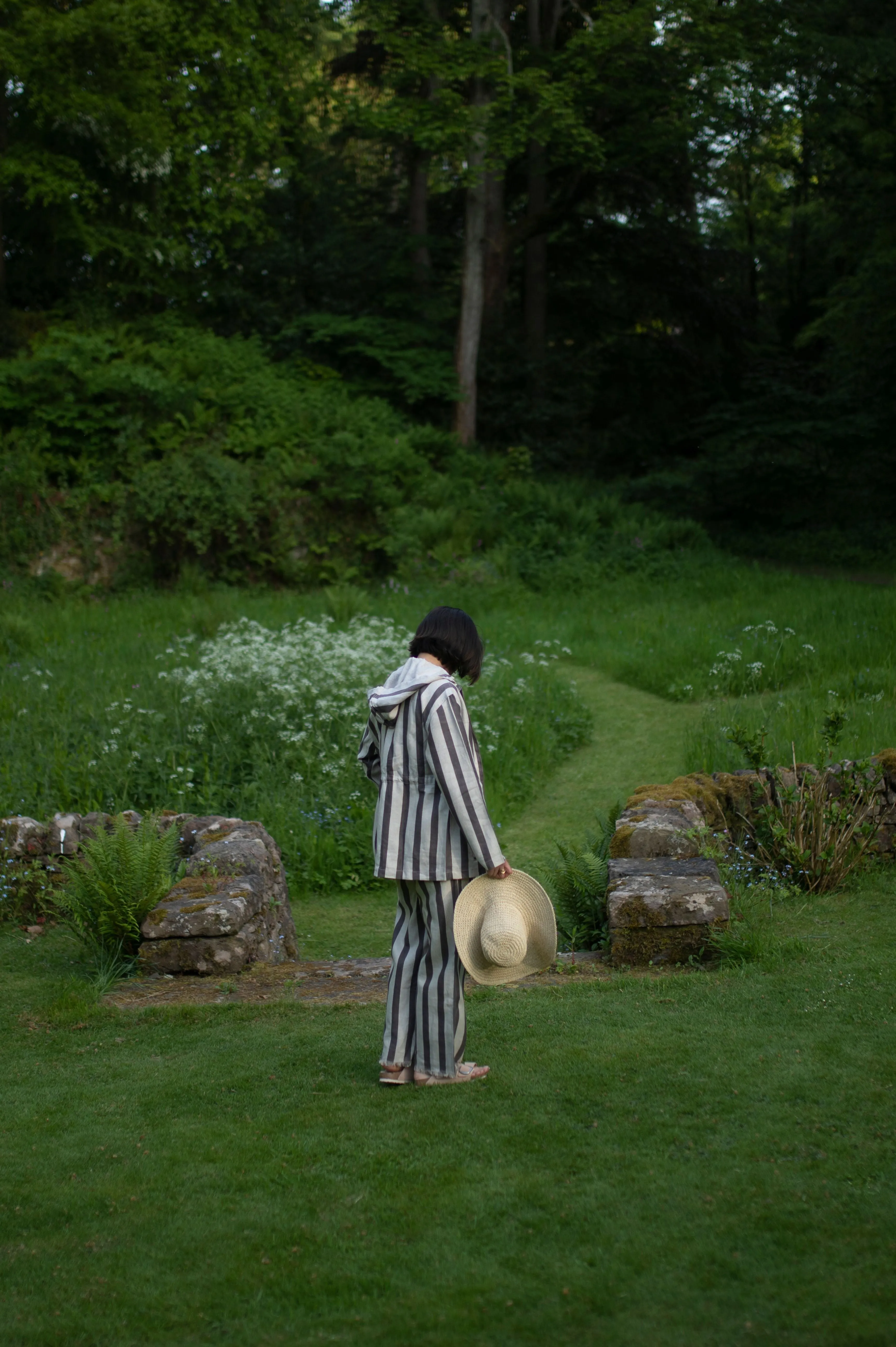 The Terra Tribe Grey Stripes Nelson Utility Jacket