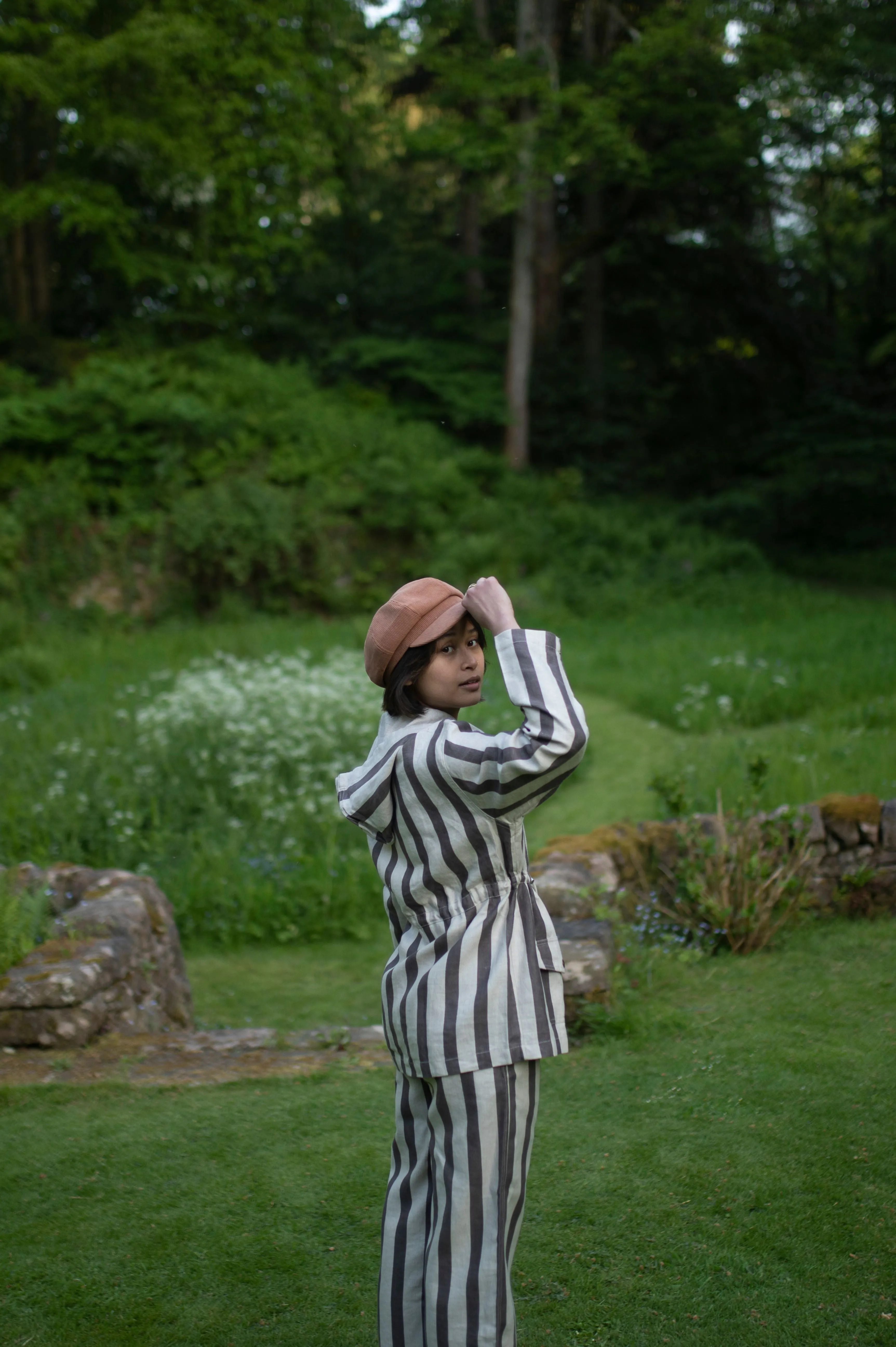 The Terra Tribe Grey Stripes Nelson Utility Jacket