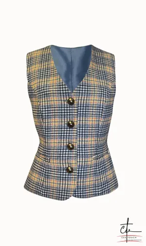 Tile Check Waistcoat