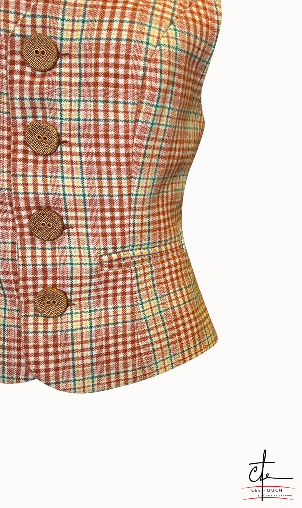 Tile Check Waistcoat
