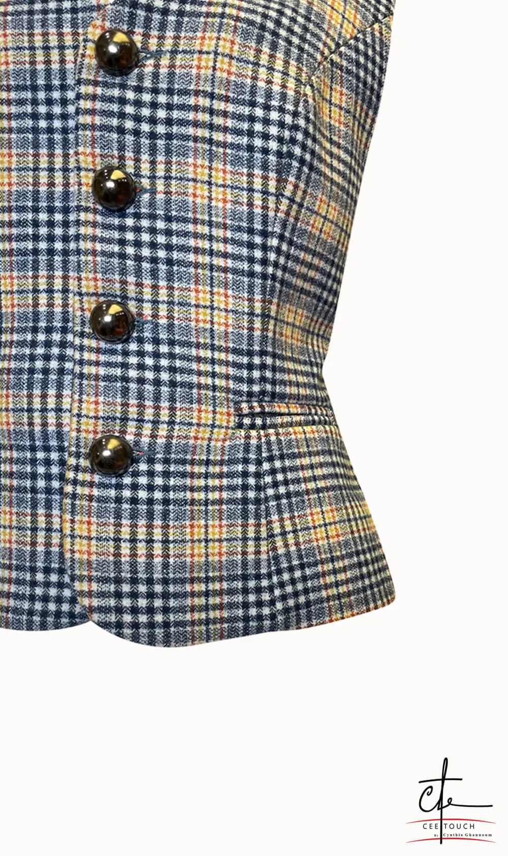 Tile Check Waistcoat