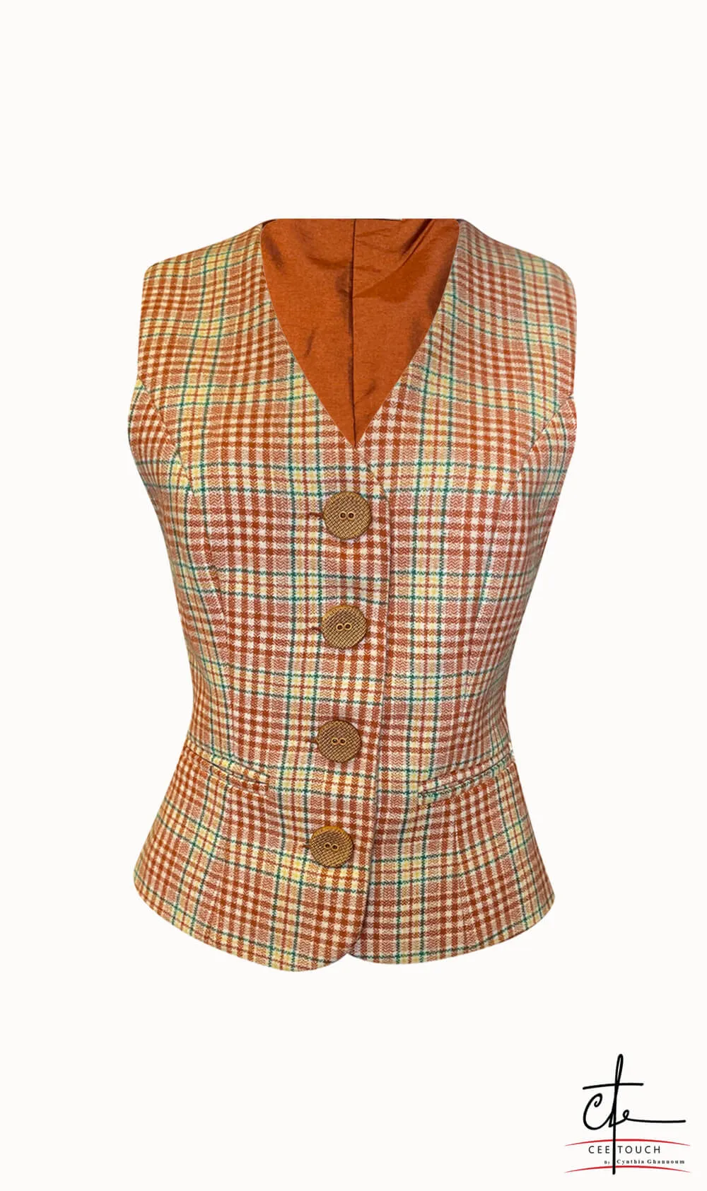 Tile Check Waistcoat