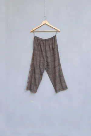 Urvashi Kaur   I   Tanglin PANT ZALE PANTS  Hand Spun Cotton nude TESSELLATE- 88