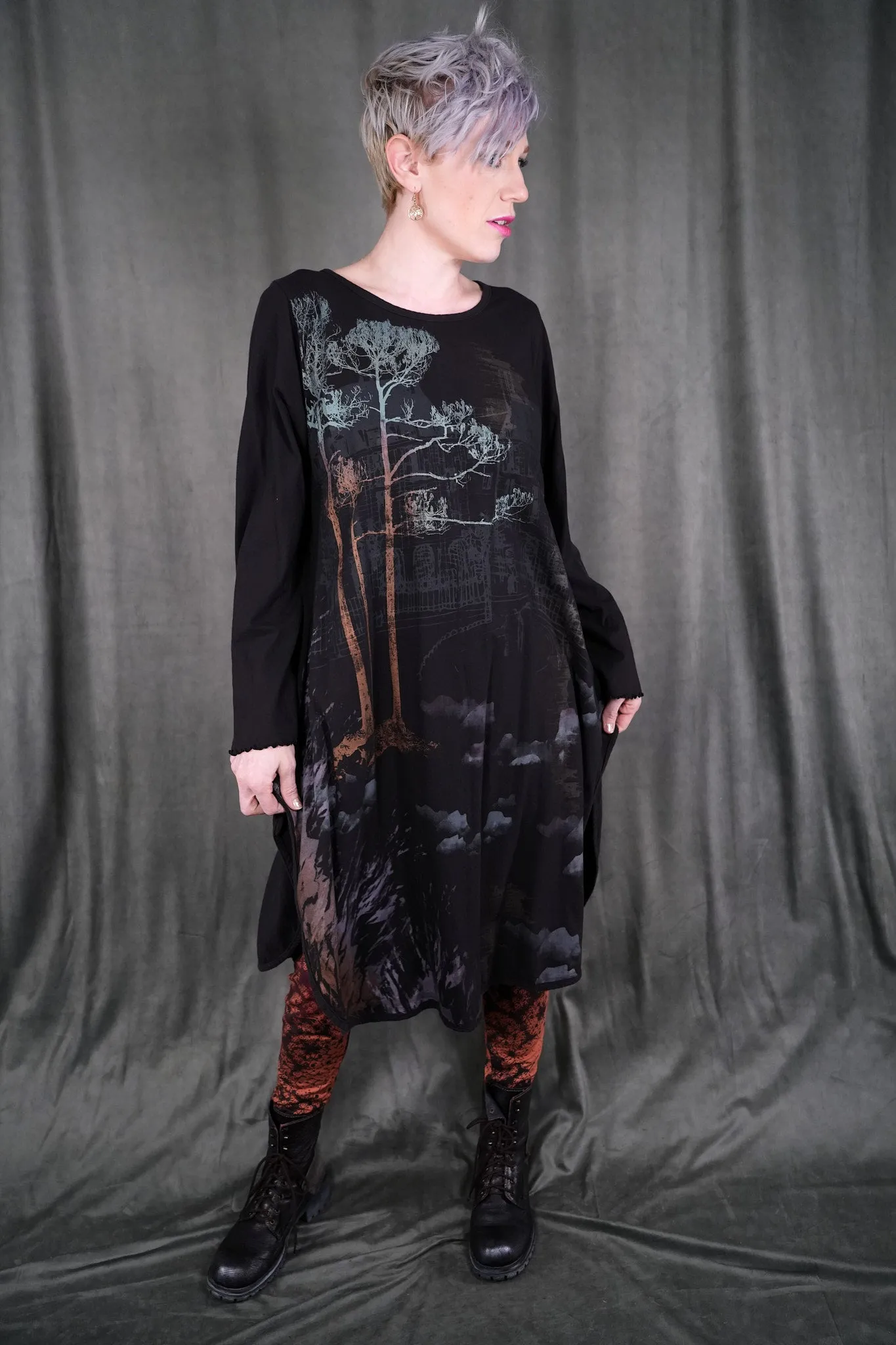 V1736 Natalia Tunic Noir-P