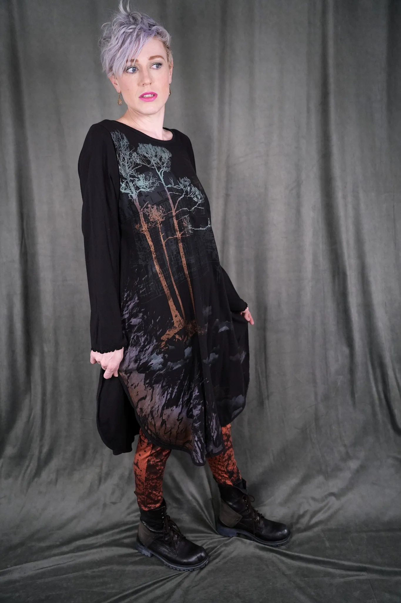 V1736 Natalia Tunic Noir-P