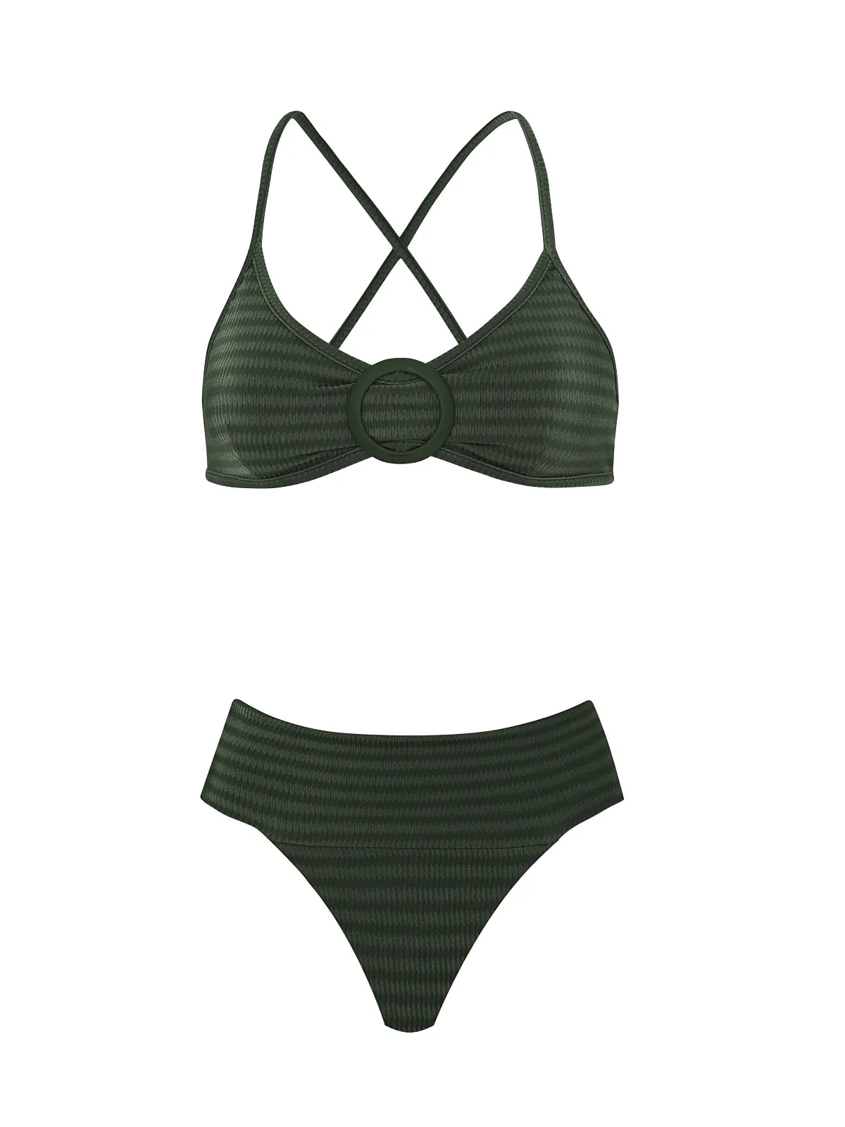 Vienna-Banded High Waist Bikini
