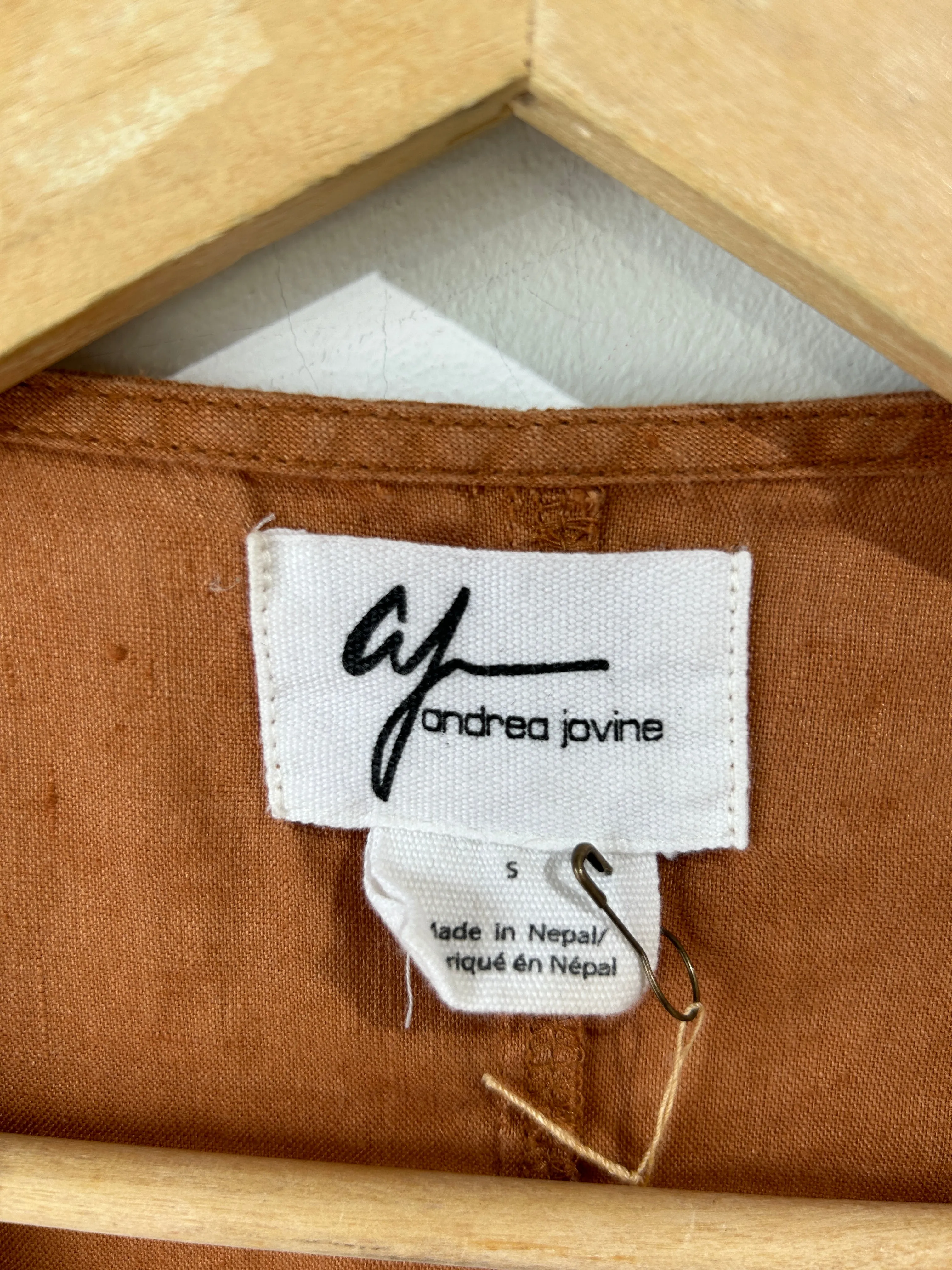 Vintage Andrea Jovine Linen Tank Top