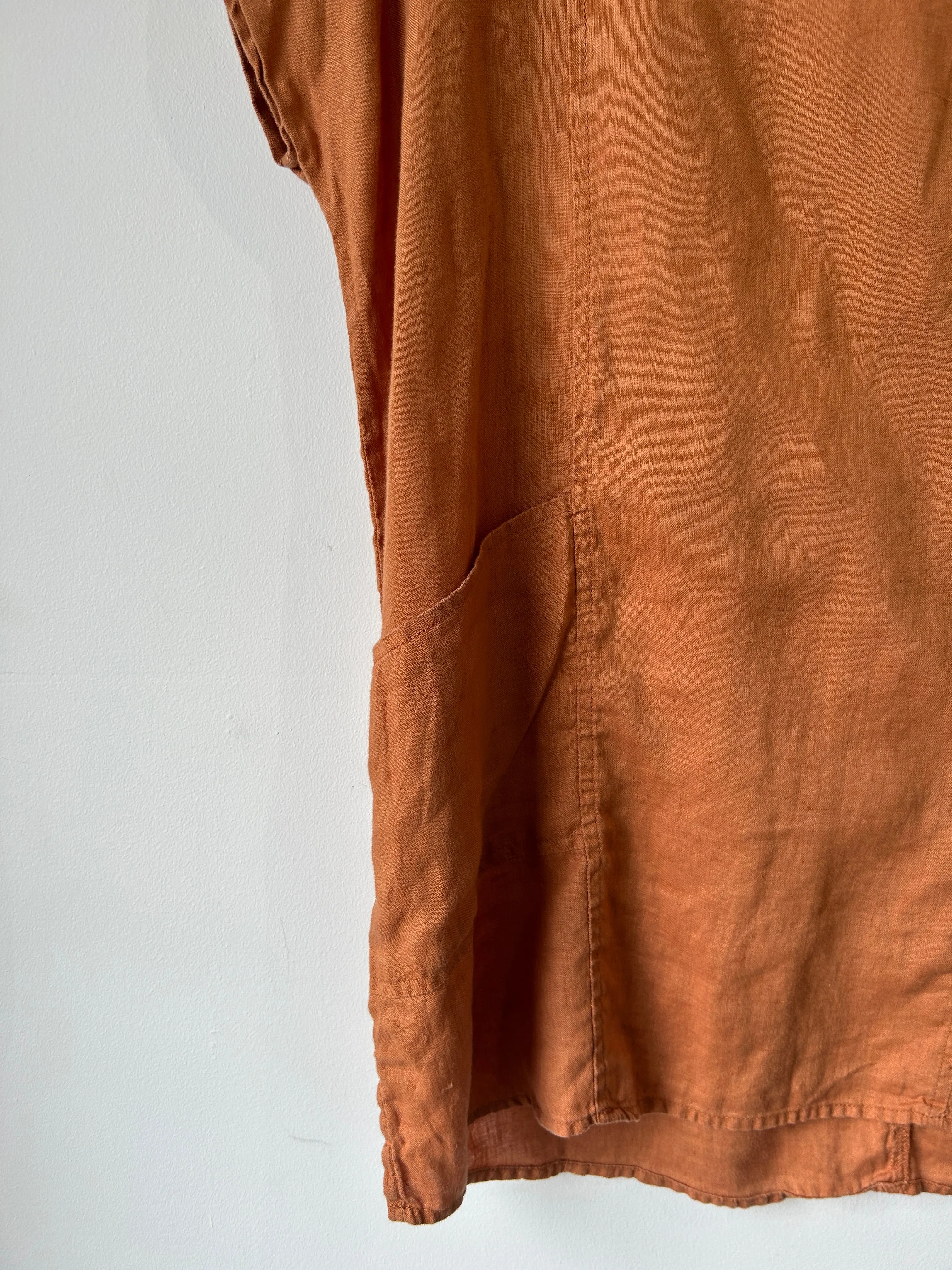 Vintage Andrea Jovine Linen Tank Top