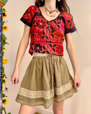 Vintage Indian Embroidered Top