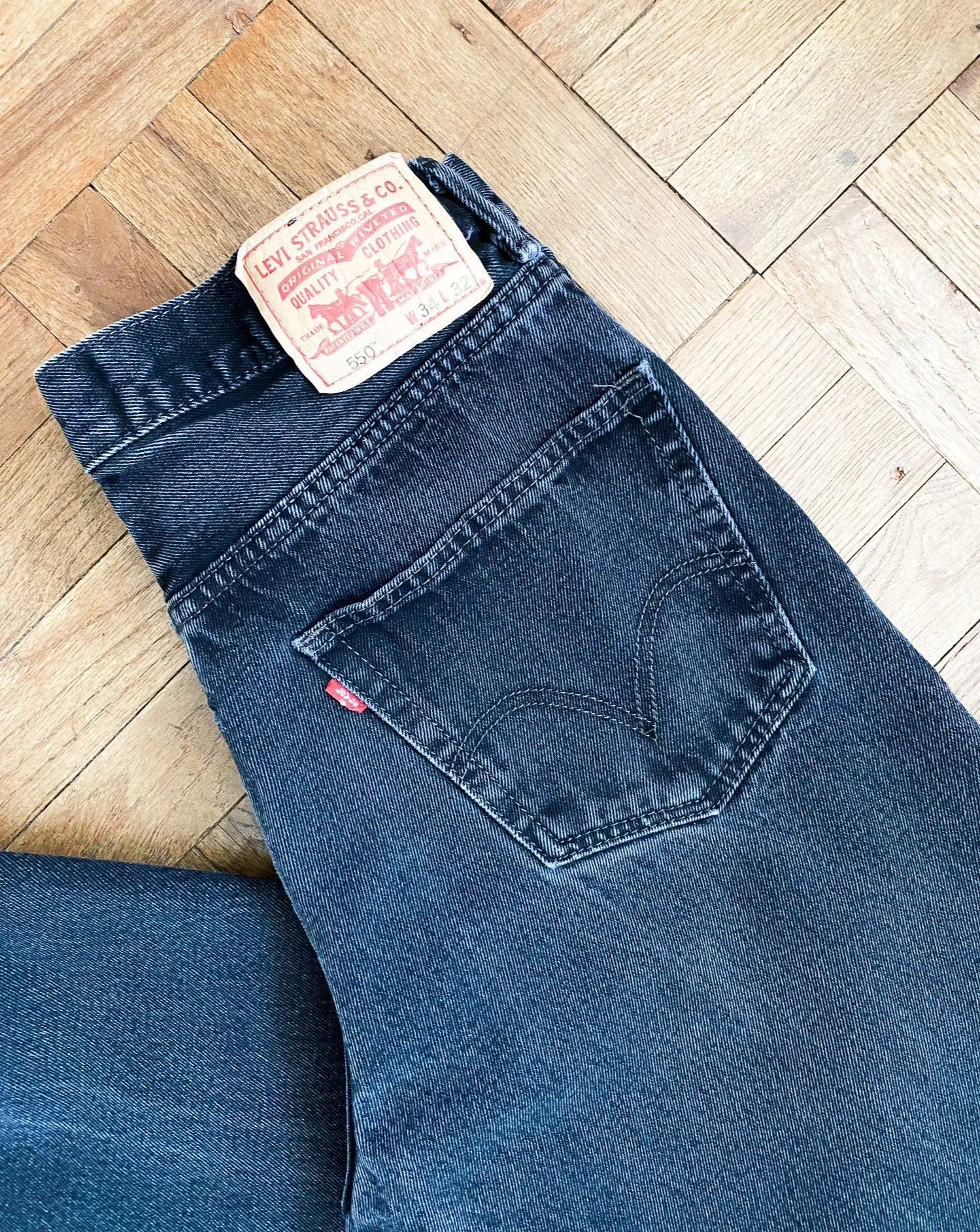 Vintage Levi's Washed Black Denim