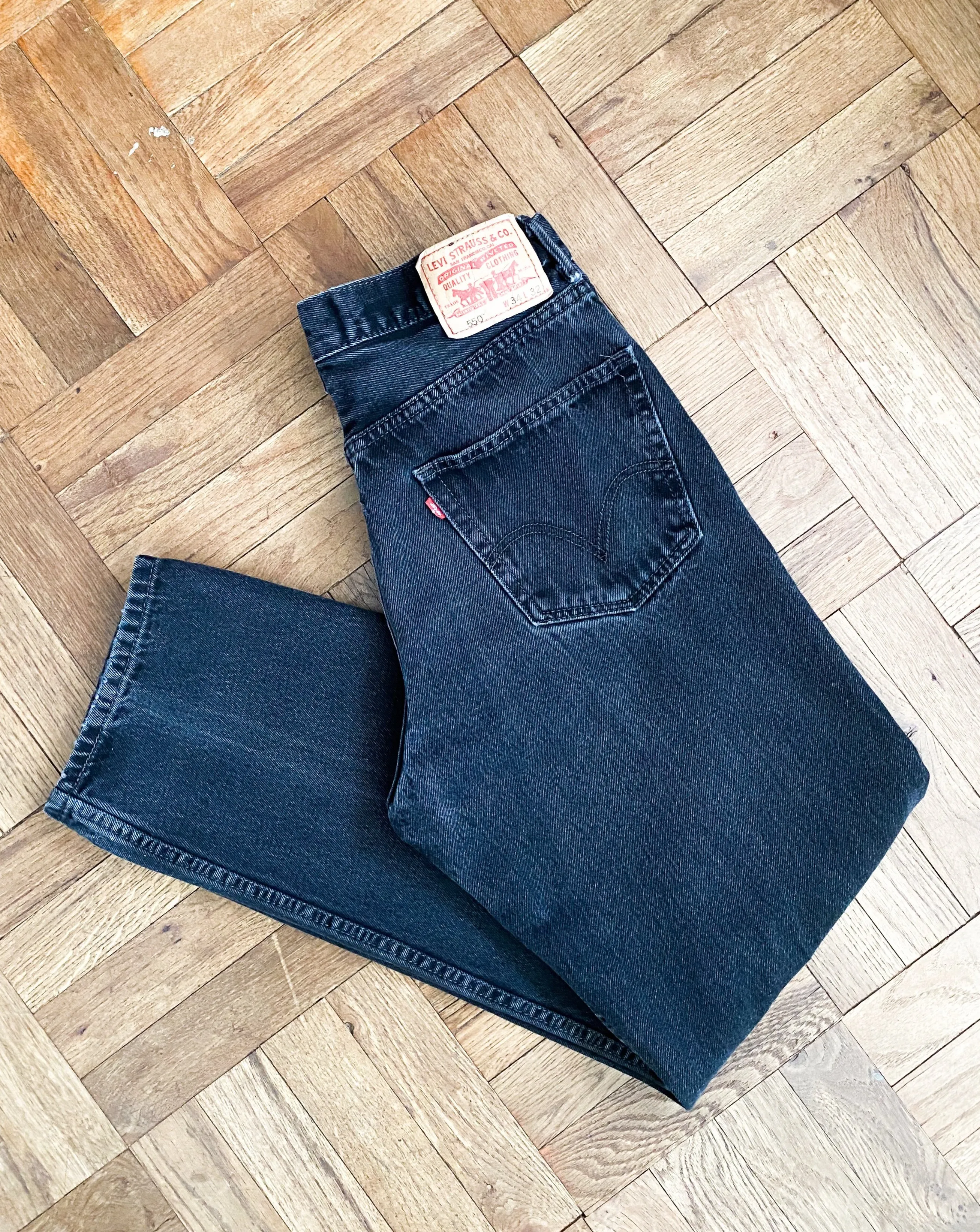 Vintage Levi's Washed Black Denim