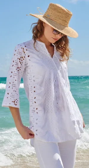 VINTAGE MAUI WHITE TUNIC