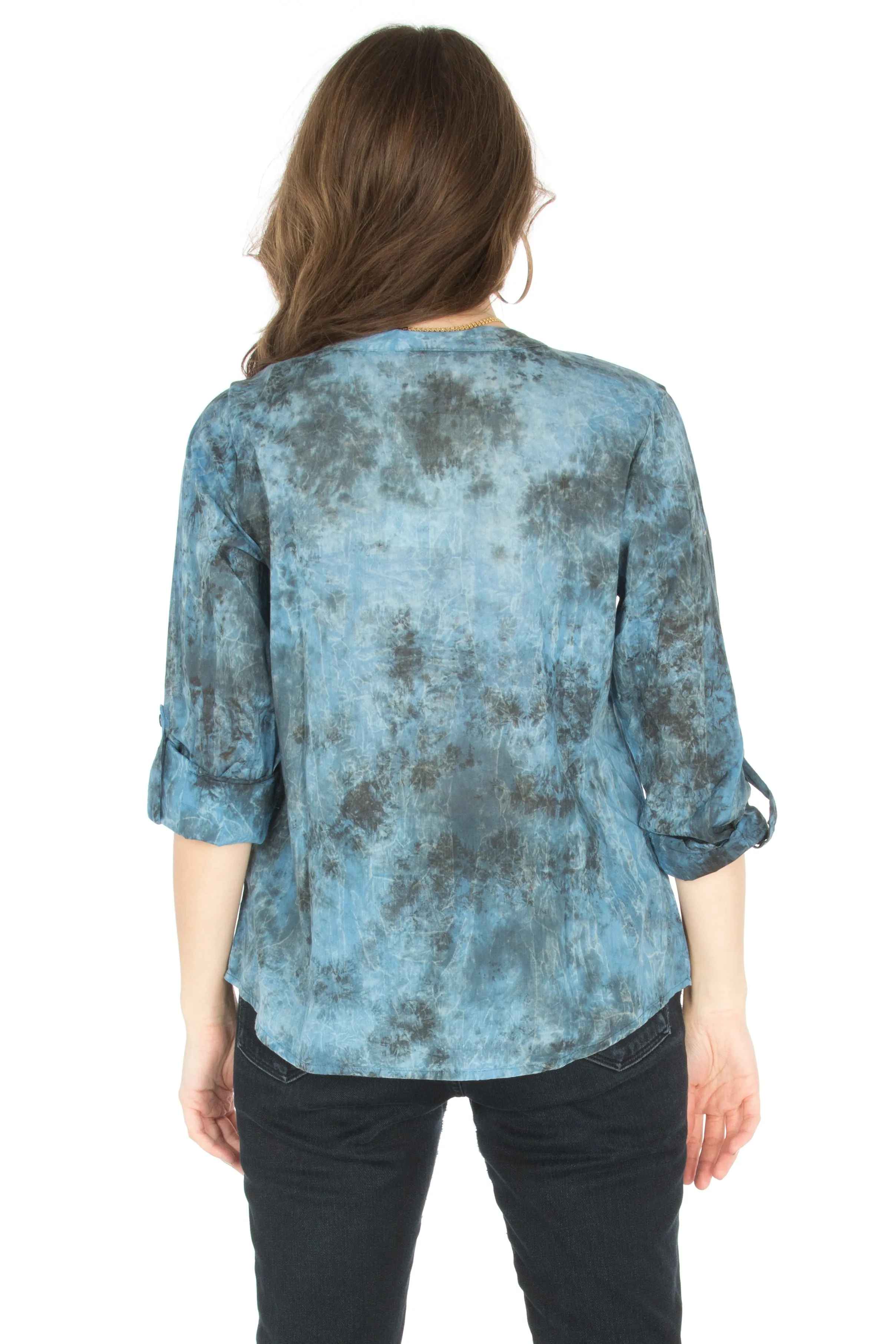 Vintage Tunic with Floral Embroidery