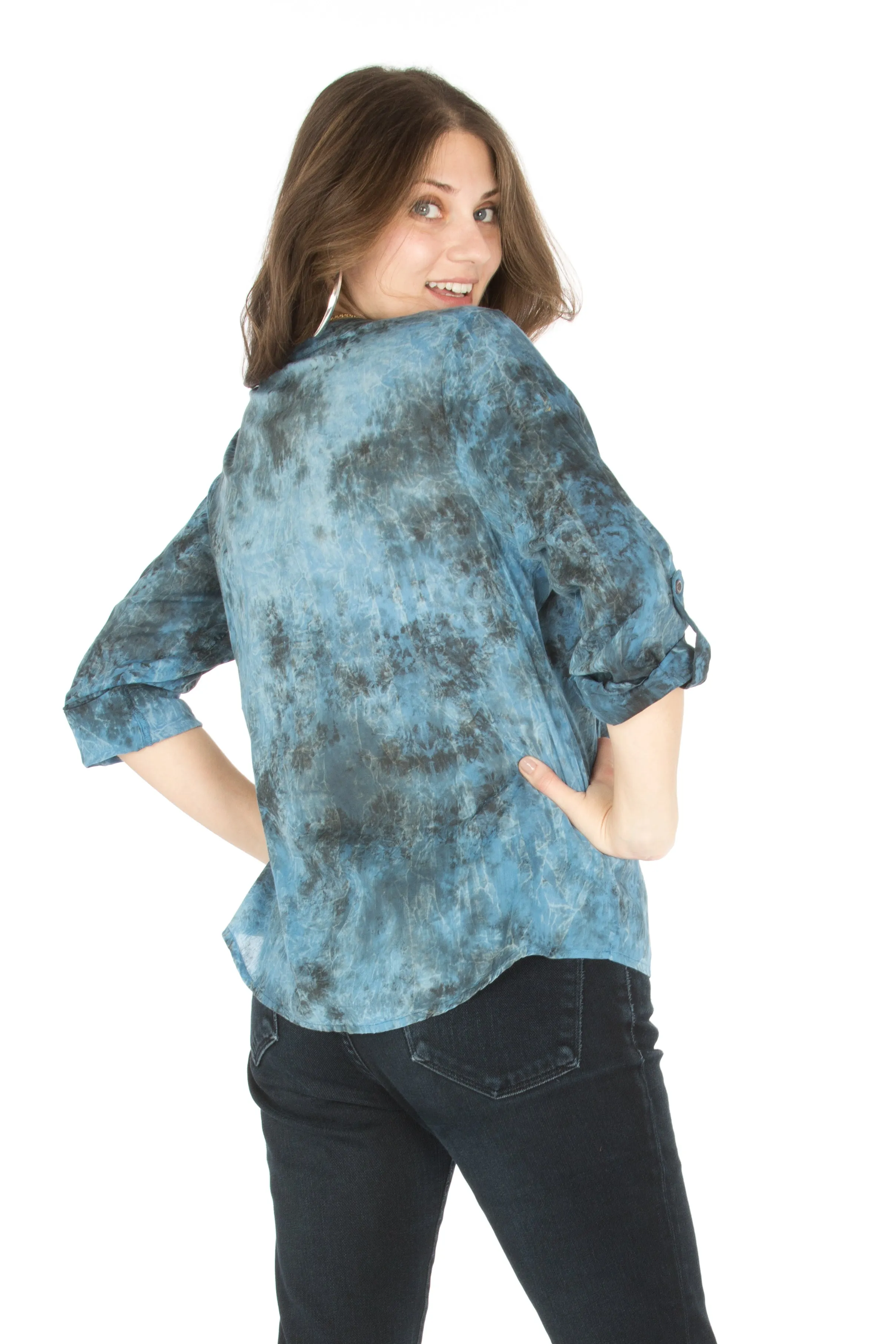 Vintage Tunic with Floral Embroidery