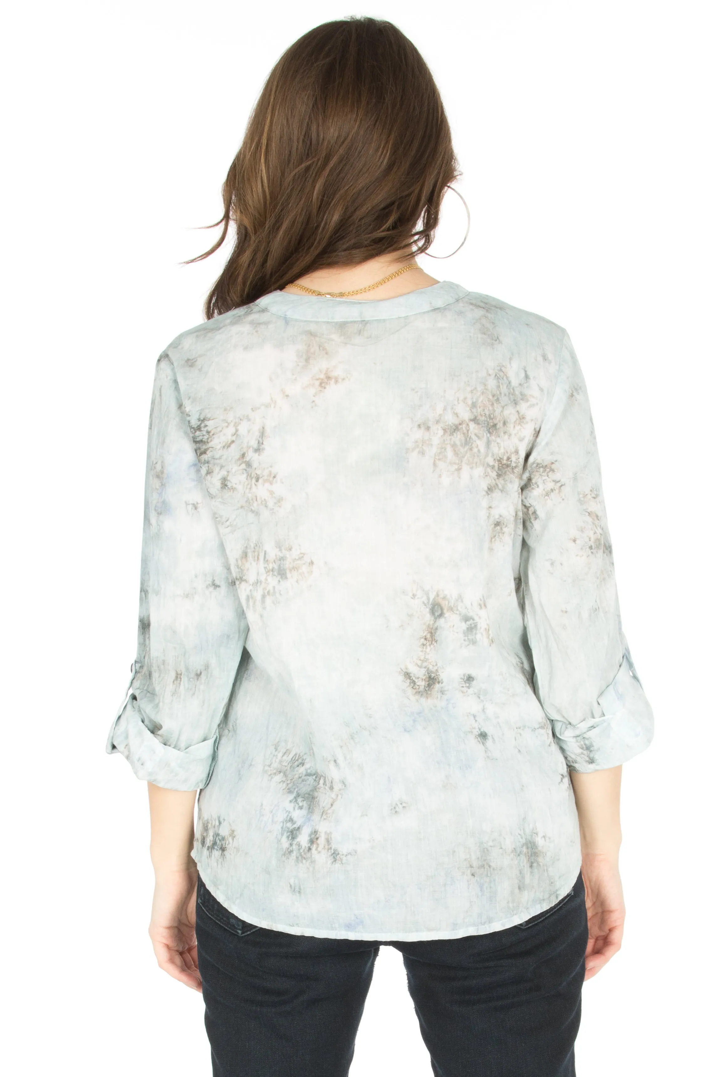 Vintage Tunic with Floral Embroidery